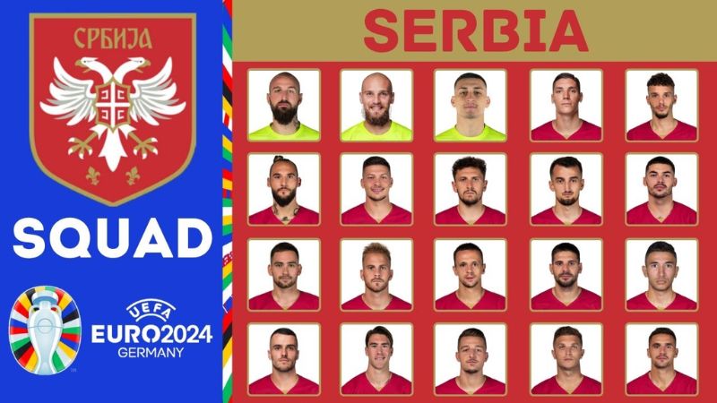 Đại bàng Serbia tung cánh tại Euro 2024 với đội hình uy lực